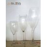 CHAMPAGNE 663/60 - Vase Glass Handmade, Transparent  Colour, Champagne  Style, Height 60 cm.